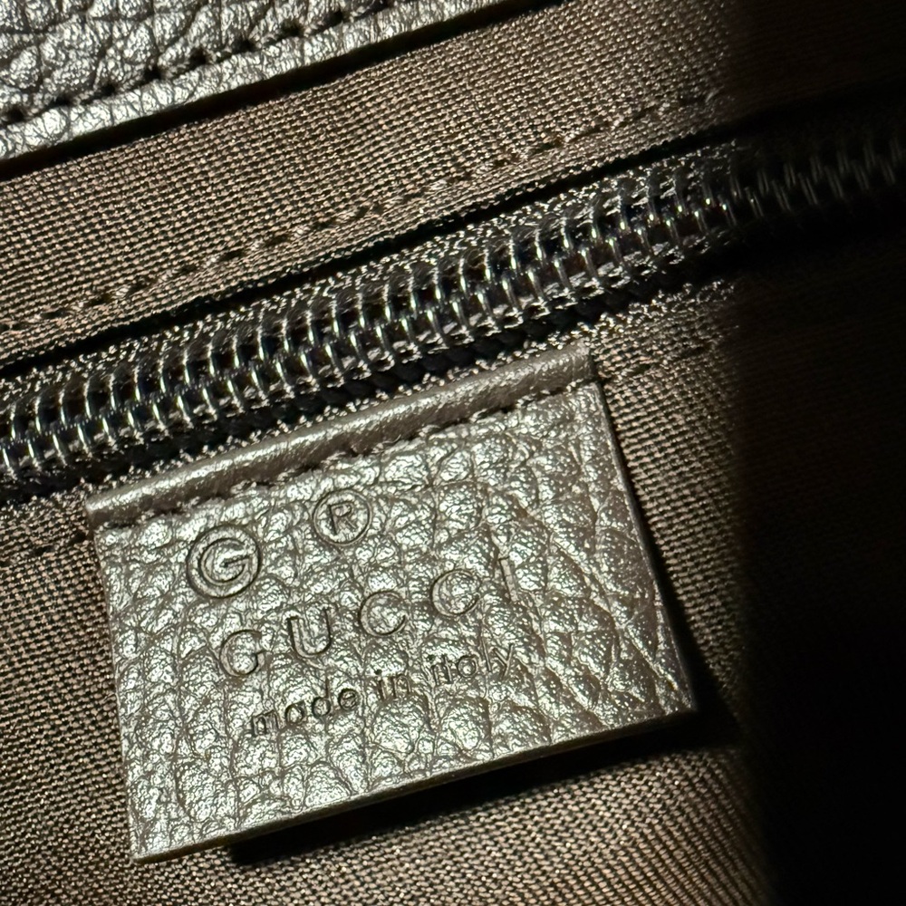 Gucci Tan and Brown Monogram Messenger Bag - Picture 10 of 10